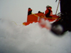 360-degree view of the underside of the sea ice.